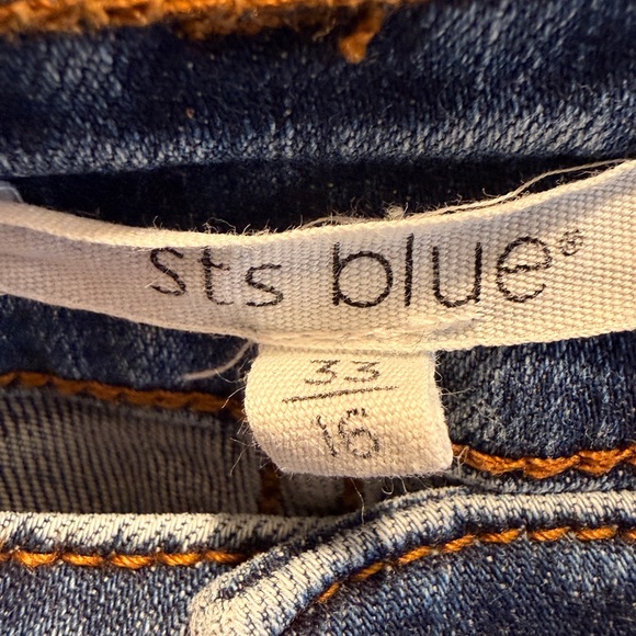 STS Distressed Skinny Blue Jeans 16 - Picture 2 of 6